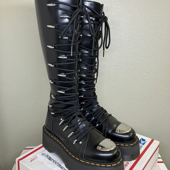 Dr. Martens 1b60 Max Lace LTT boots US 5.5 britain platform jadon aggy 1420 quad - Picture 6 of 15